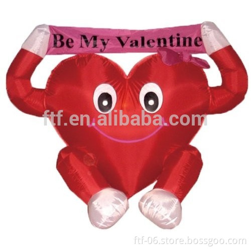 2017 Valentine's Inflatable Lovely Heart "Be My Valentine" Advertising Heart CE Chinese Suppler Supply